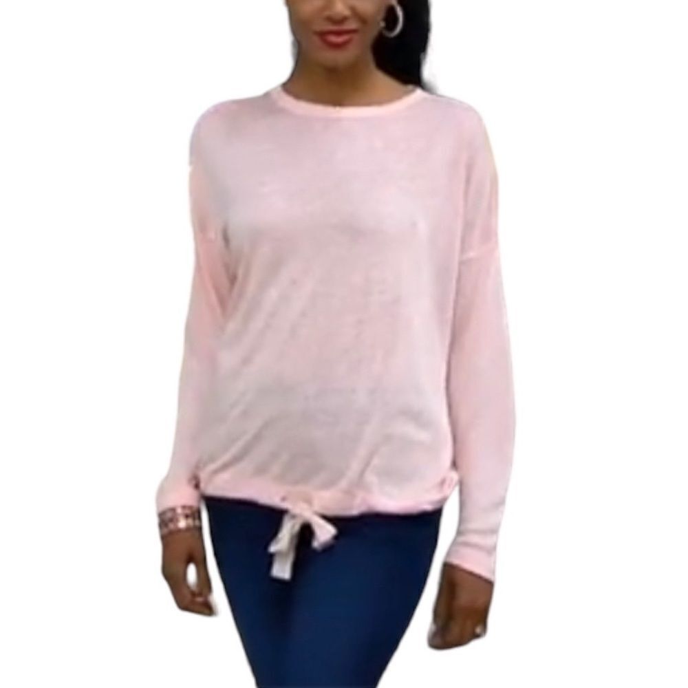 Belle Beach by Kim Gravel Breezy Knit Drawstring Top